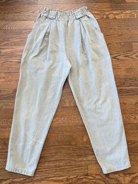 align 80s paper-bag pleated front trousers